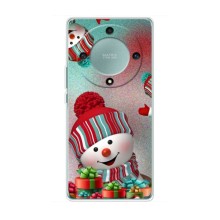 Чехлы на Новый Год Huawei Honor Magic 5 Lite 5G – Снеговик в шапке