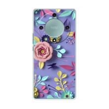 Чехлы с Цветами для Huawei Honor Magic 5 Lite 5G (VPrint) (Цветочный дизайн)