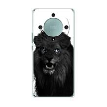 Чехлы с картинками животных Huawei Honor Magic 5 Lite 5G (Черный ЛЕВ)