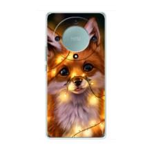 Чехлы с картинкой Лисички для Huawei Honor Magic 5 Lite 5G (VPrint) (Лисичка в гирляндах)