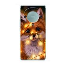 Чехлы с картинкой Лисички для Huawei Honor Magic 5 Lite 5G (VPrint) (Лисичка в гирляндах)