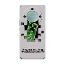Чехол Майнкрафт на Huawei Honor Magic 5 Lite 5G (AlphaPrint) Minecraft (крипер Майнкрафт)