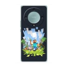 Чехол Майнкрафт на Huawei Honor Magic 5 Lite 5G (AlphaPrint) Minecraft (персонажи Minecraft)