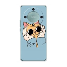 Чехол на Хуавей Хонор Меджик 5 Лайт 5G с Котами (VPrint) (Котик в очках)