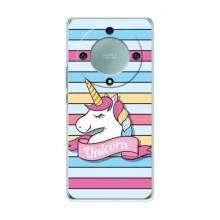 Чехол для Хуавей Хонор Меджик 5 Лайт 5G - (Единорожки - Новинки) (AlphaPrint) (Unicorn)
