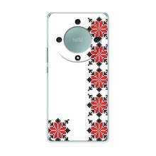 Силиконовый Чехол на Huawei Honor Magic 5 Lite 5G с картинкой Вышиванки (Силуэт вышиванки)
