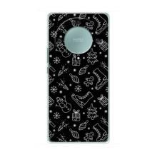 Новогодние, Праздничные Чехлы для Huawei Honor Magic 5 Lite 5G - 2024 год (Новогодний фон)