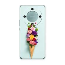 Чехлы с тематикой "ЦВЕТЫ" на Huawei Honor Magic 5 Lite 5G (Цветок-мороженное)