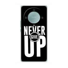 Силіконовый Чохол на Huawei Honor Magic 5 Lite 5G з картинкою НАЙК (Never Give UP)