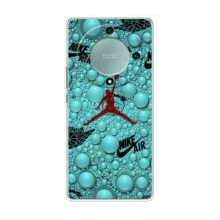 Силиконовый Чехол Nike Air Jordan на Хуавей Хонор Меджик 5 Лайт 5G – Джордан Найк