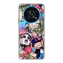 Чехлы с крутыми принтами для Huawei Honor Magic 6 Lite 5G - (PREMIUMPrint) (Monopoly man)