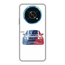 Чехол BMW для Хуавей Хонор Меджик 6 Лайт 5G – BMW на белом