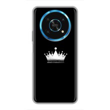 Чохол (Корона на чорному фоні) для Хуавей Хонор Магік 6 Лайт 5G (Біла корона)