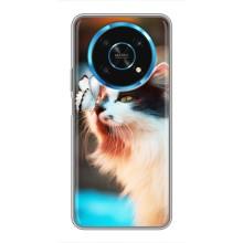 Чехол на Хуавей Хонор Меджик 6 Лайт 5G с Котами (VPrint) (Котик с бабочкой)