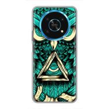 Чехол с птицами на Huawei Honor Magic 6 Lite 5G (VPrint) (Сова с глазом)