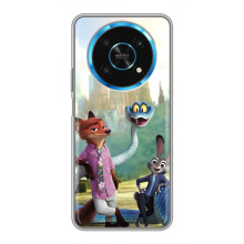 Чехол Зоотрополіс на Huawei Honor Magic 6 Lite 5G – Ник Джуди и змея