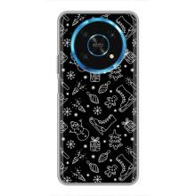 Новогодние, Праздничные Чехлы для Huawei Honor Magic 6 Lite 5G - 2024 год (Новогодний фон)