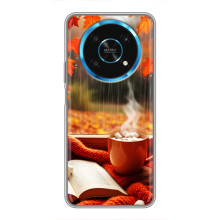 Чехол с уникальным дизайном «Осень с кофе» для Huawei Honor Magic 6 Lite 5G – Кофе и дождь