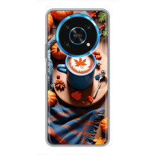 Чехол с уникальным дизайном «Осень с кофе» для Huawei Honor Magic 6 Lite 5G – Кофе и тыквы