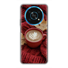 Чехол с уникальным дизайном «Осень с кофе» для Huawei Honor Magic 6 Lite 5G – Кофе на пледе