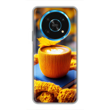 Чехол с уникальным дизайном «Осень с кофе» для Huawei Honor Magic 6 Lite 5G – Кофе с жёлтым