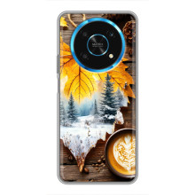Чехол с уникальным дизайном «Осень с кофе» для Huawei Honor Magic 6 Lite 5G – Осенне-зимнее кофе