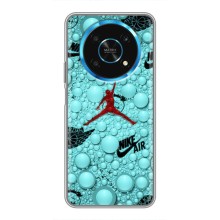 Силиконовый Чехол Nike Air Jordan на Хуавей Хонор Меджик 6 Лайт 5G – Джордан Найк