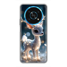 Яркий чехол для Huawei Honor Magic 6 Lite 5G с Зимними Оленятами – Блистающий оленёнок