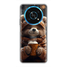 Друкований чохол 'Звірята з кавою' для Huawei Honor Magic 6 Lite 5G – Мішка з кавою