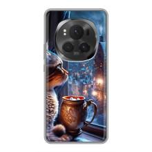 Чохли на Новий Рік Huawei Honor Magic 6 Pro (Кіт новорічний)