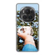 Чохли з зображенням різних тварин на Huawei Honor Magic 6 Pro (Їжачок в руці)