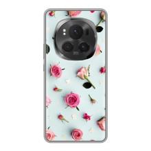 Чохли з принтом Троянд для Huawei Honor Magic 6 Pro (Різні квіти)