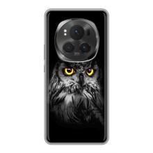 Чохли з принтом СОВИ для Huawei Honor Magic 6 Pro – Сова на чорному