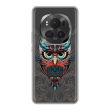 Чохли з принтом СОВИ для Huawei Honor Magic 6 Pro – Сова на сірому