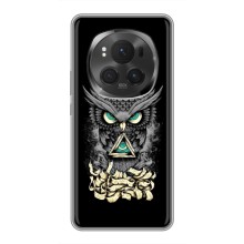 Чохли з принтом СОВИ для Huawei Honor Magic 6 Pro – Зелені очі