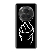 Чохол (Знак сердечка) для Huawei Honor Magic 6 Pro – Сердечко на чорному