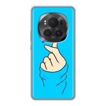 Чохол (Знак сердечка) для Huawei Honor Magic 6 Pro – Сердечко на синоьому
