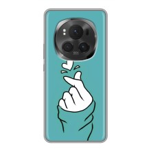 Чохол (Знак сердечка) для Huawei Honor Magic 6 Pro – Сердечко на бірюзовому
