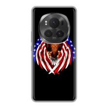 Чохол Прапор USA для Huawei Honor Magic 6 Pro (Крила США)
