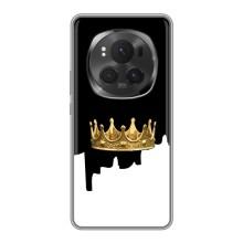 Чохол (Корона на чорному фоні) для Хорон Меджік 6 Про (Золота корона)