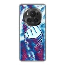 Чохол з принтом для Huawei Honor Magic 6 Pro (AlphaPrint - Знак сердечка) (Радужне серце)