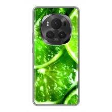 Чохол з зображенням смачної їжі для Huawei Honor Magic 6 Pro – Яскравий Лайм