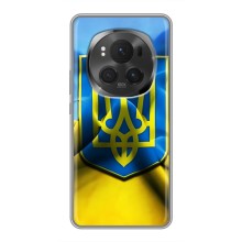 Чохол з картинкою (Патріотичний ГЕРБ) на Huawei Honor Magic 6 Pro – Герб і Прапор України
