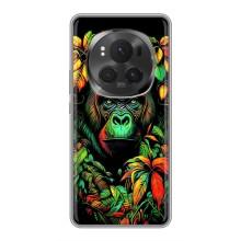 Чохол з Мавпами Huawei Honor Magic 6 Pro - (AlphaPrint) (Мавпа в квітах)