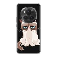 Чохол з принтом для Huawei Honor Magic 6 Pro (AlphaPrint) Модні коти (Сумний кіт)