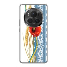 Силіконовый Чохол на Huawei Honor Magic 6 Pro з картинкой Вишиванки – Вишиванка з квіткою