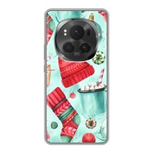 Чехол Санта Клаус для Huawei Honor Magic 6 Pro (Одежда)