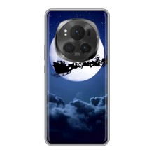 Чехол Санта Клаус для Huawei Honor Magic 6 Pro (Санта - луна)