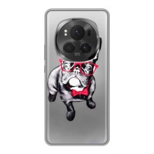 Чохол (ТПУ) Милі песики для Huawei Honor Magic 6 Pro (Бульдог в окулярах)