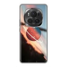 Чохол (ТПУ) з планетами на Huawei Honor Magic 6 Pro (Сатурн)